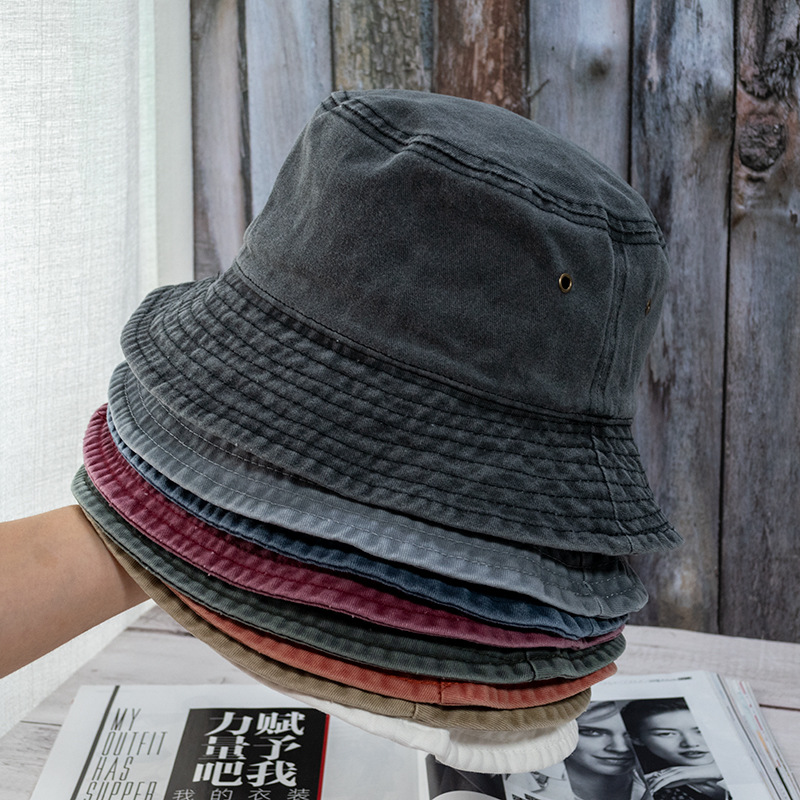 Mens Fashion Bucket Hat - Yeni Unisex Kova Şapka Moda Yıkanmış