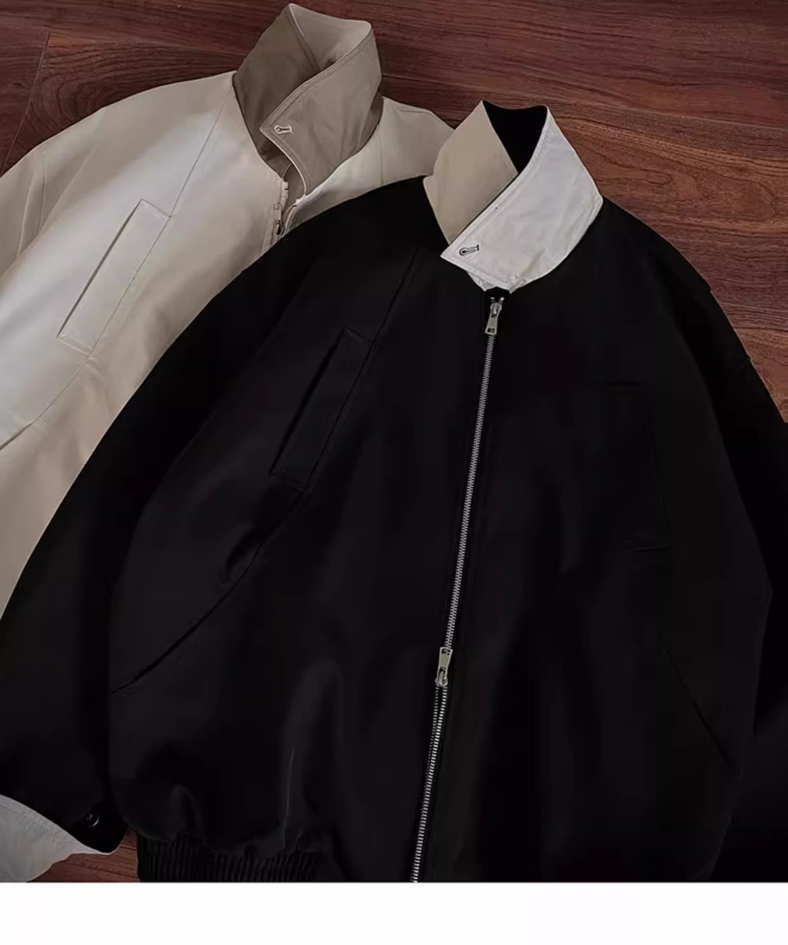 Harrington Jacket - Erkekler İçin Minimalist Harrington Flight, Sonbahar