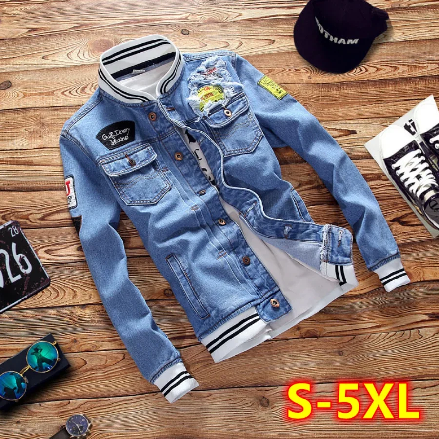 Bomber Jacket Men - Yeni 2026 Erkek Kot Ceketleri Moda