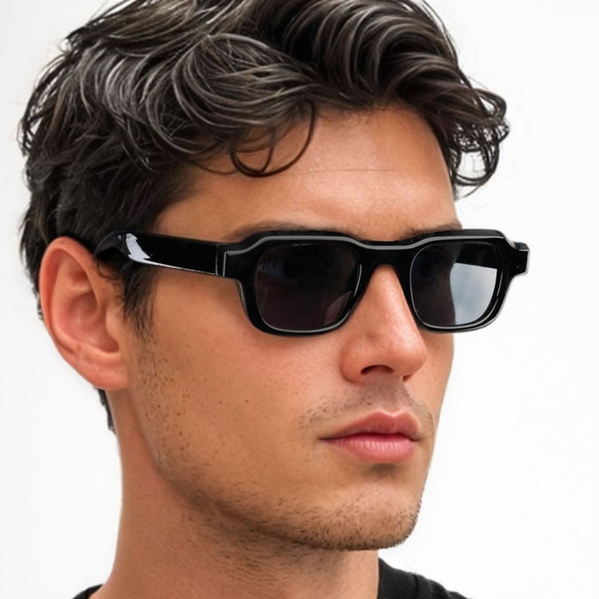 Men'S Fashion Glasses - Kadınlar Vintage Dikdörtgen Çerçeve Güneş Gözlüğü