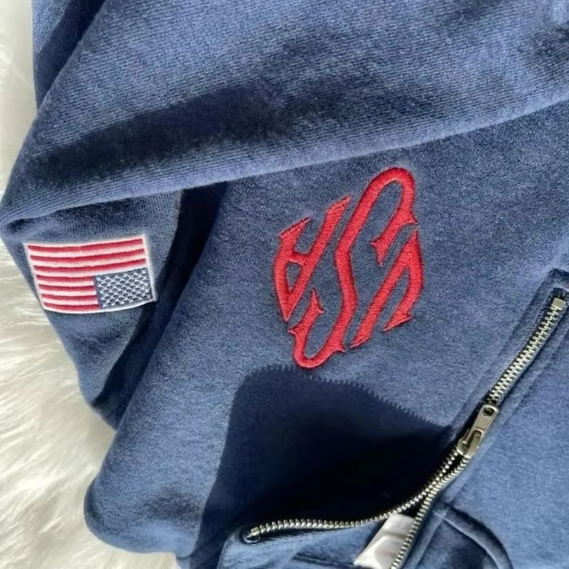 Mens Fashion Quarter Zip - Çeyrek Fermuarlı Sweatshirt Y2K Lacivert ABD