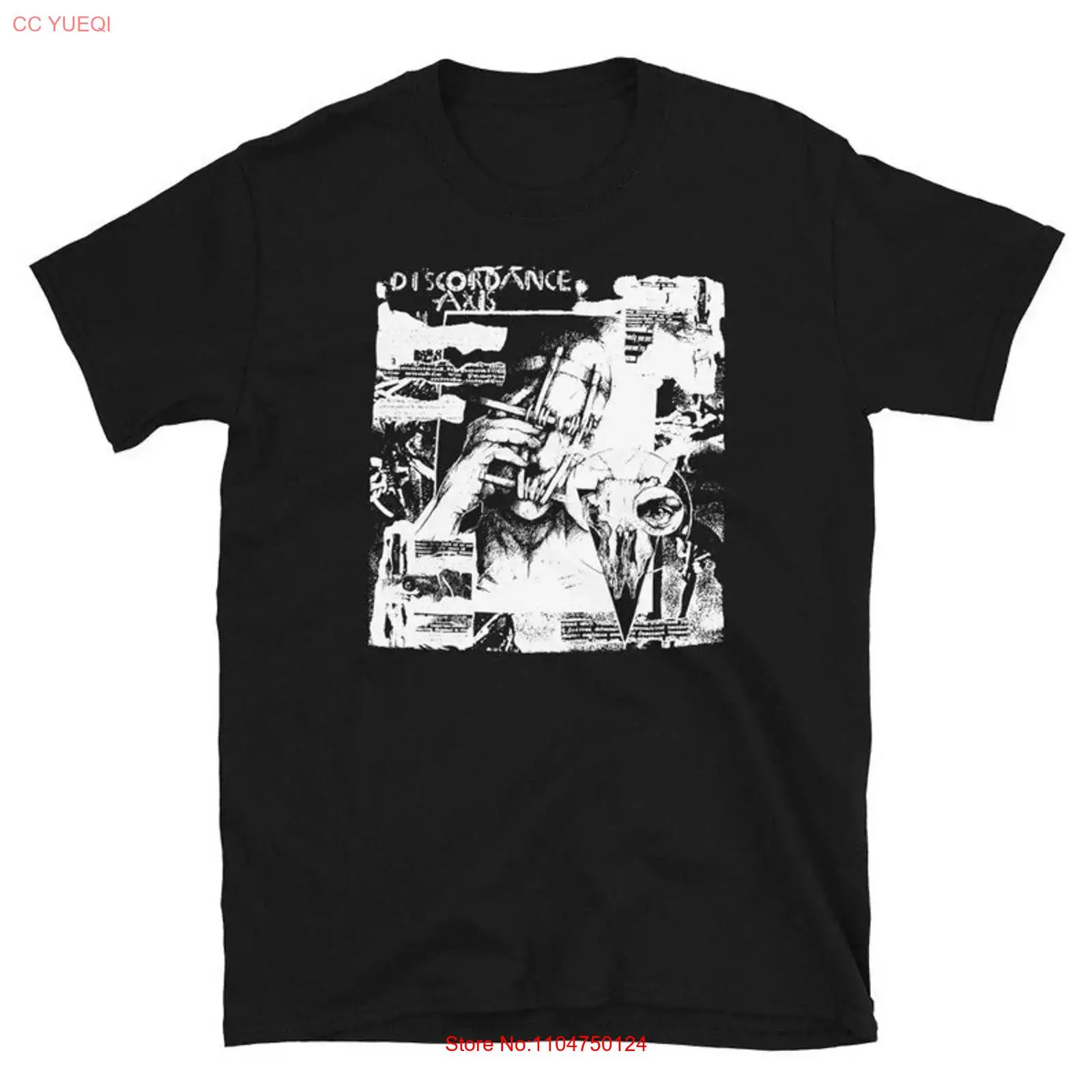 Mens Fashion Discord - Discordance Axis Tişört Gotik Deathrock Goth
