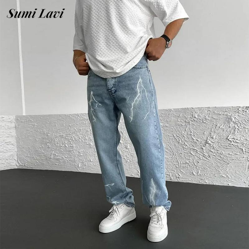Men'S Fashion Jeans 2025 - 2025 İlkbahar Yaz Şık Erkek Jean