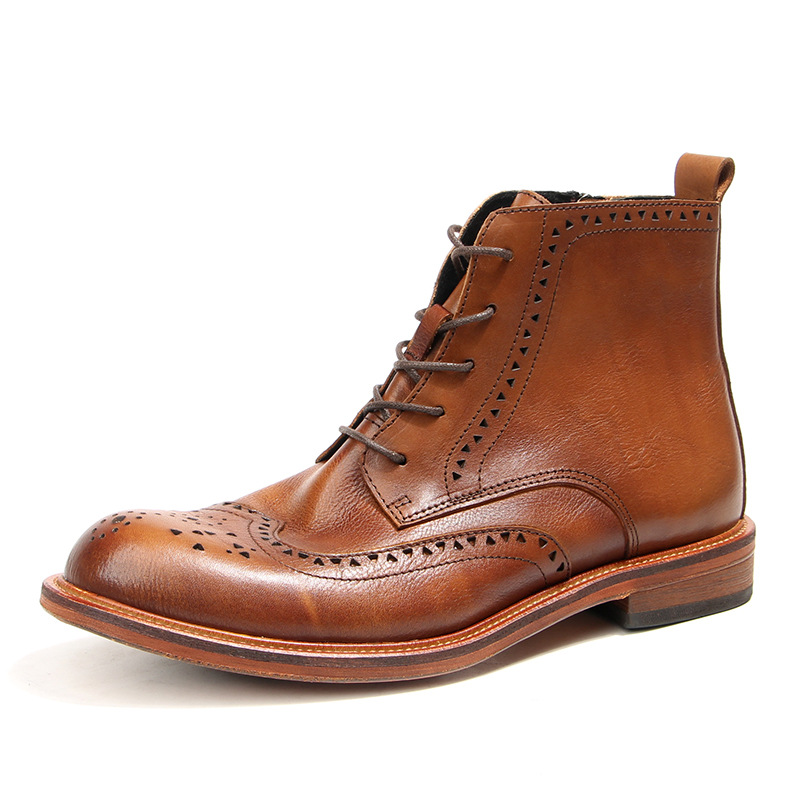 Mens Fashion Vintage - Vintage Erkek Ayak Bileği Chelsea Çizmeler