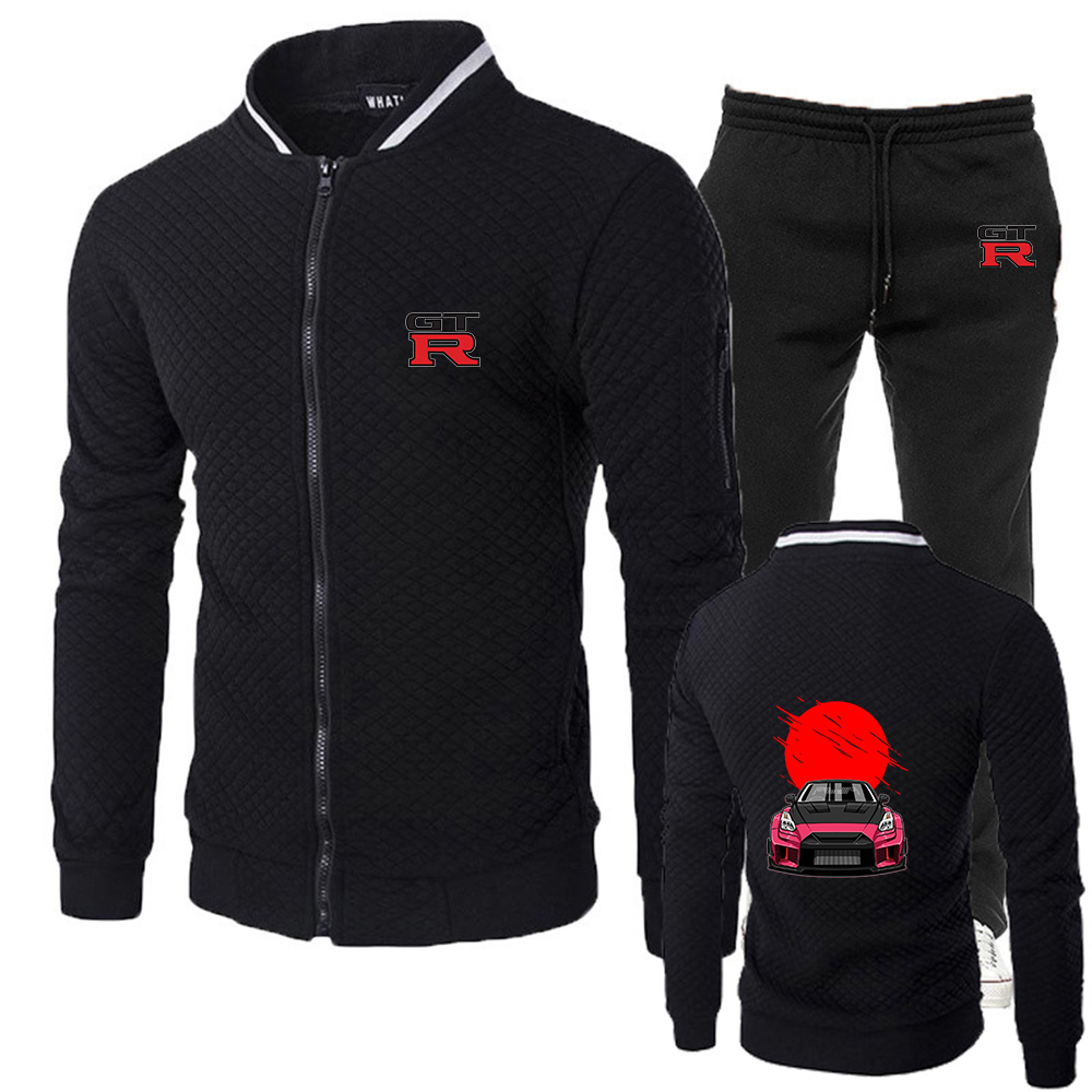 Men'S Fashion Zipper Jacket - İlk D GTR R35 Baskı 2026