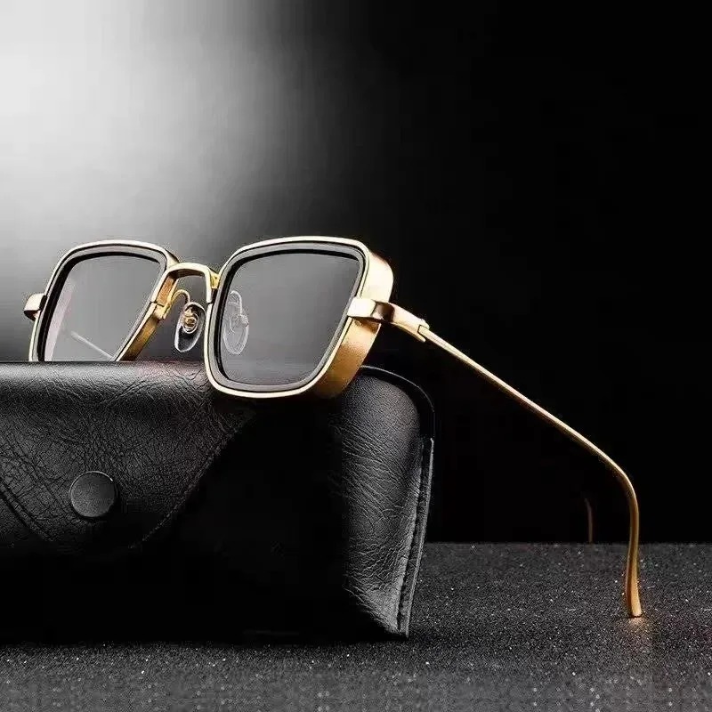 Men'S Fashion Glasses - Yeni Punk Yüksek Kaliteli Metal Çerçeve