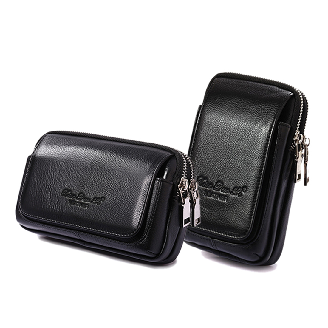 Leather Belt Braided - Erkekler Hakiki Deri Bel fanny paketi