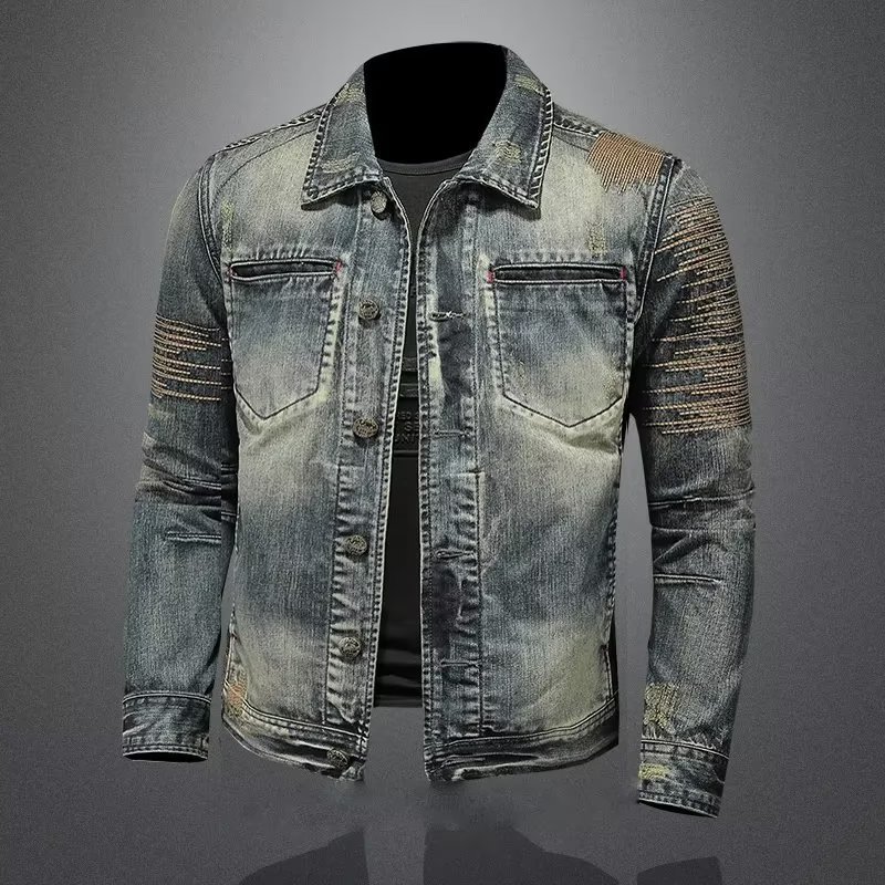 Men'S Fashion Jeans 2025 - 2025 kış denim ceket erkek Moda