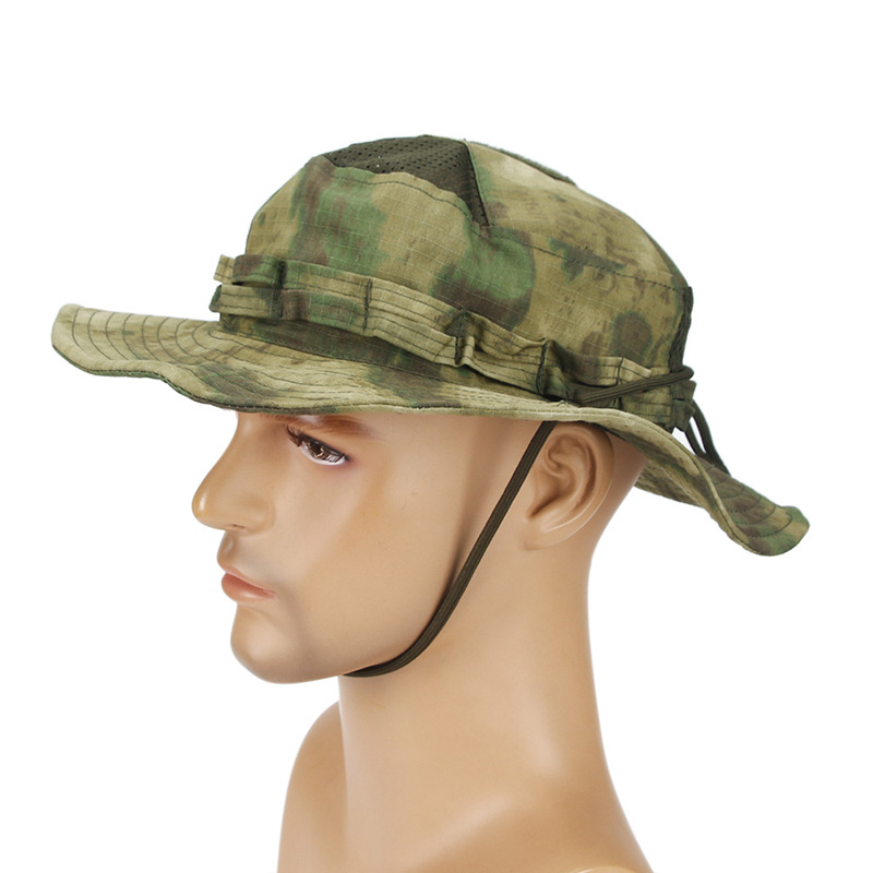 Mens Fashion Bucket Hat - FG atacs Kamuflajlı Boonie Şapka Açık