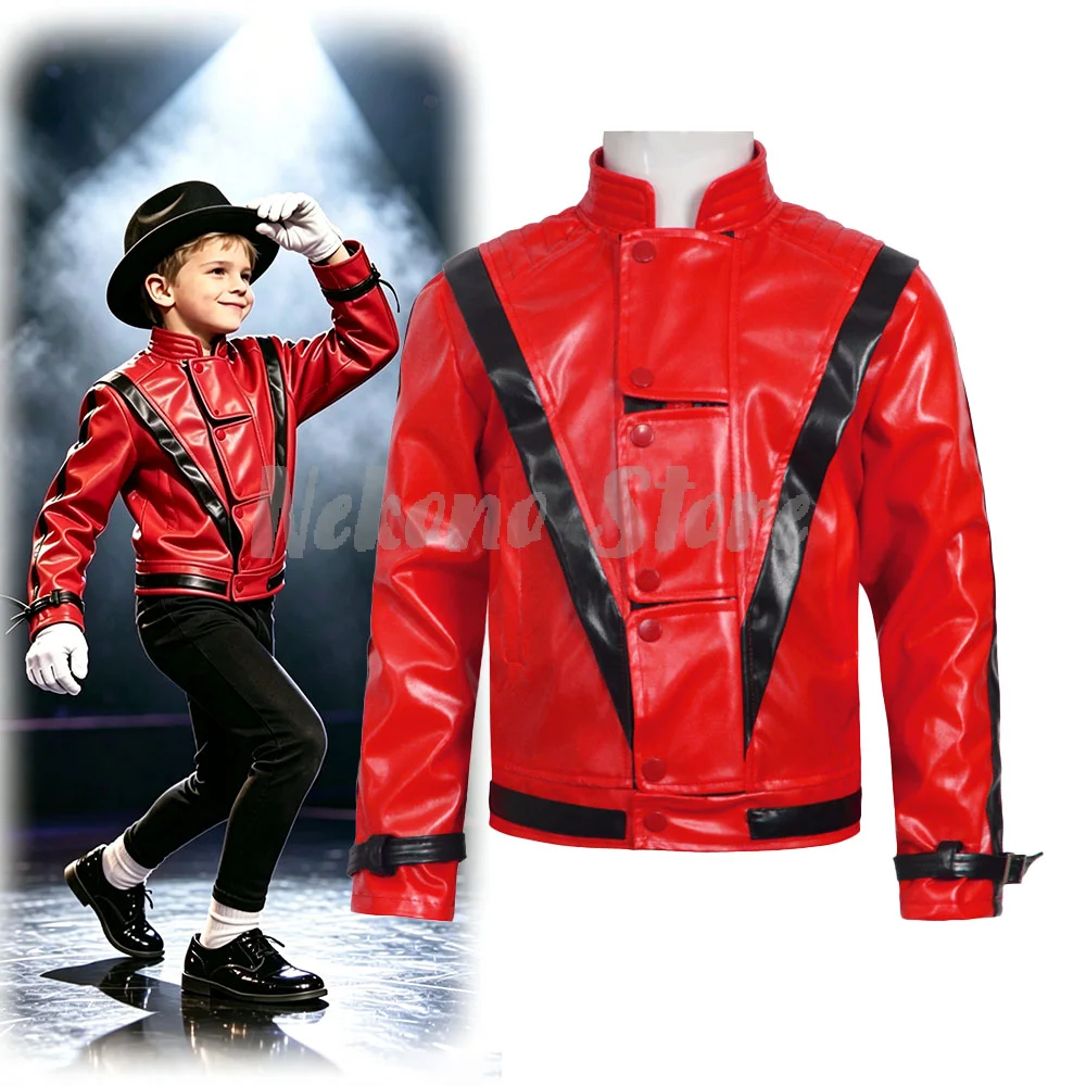 Bomber Jacket Men - Michael Jackson Thriller Korkunç Kostümü Kırmızı