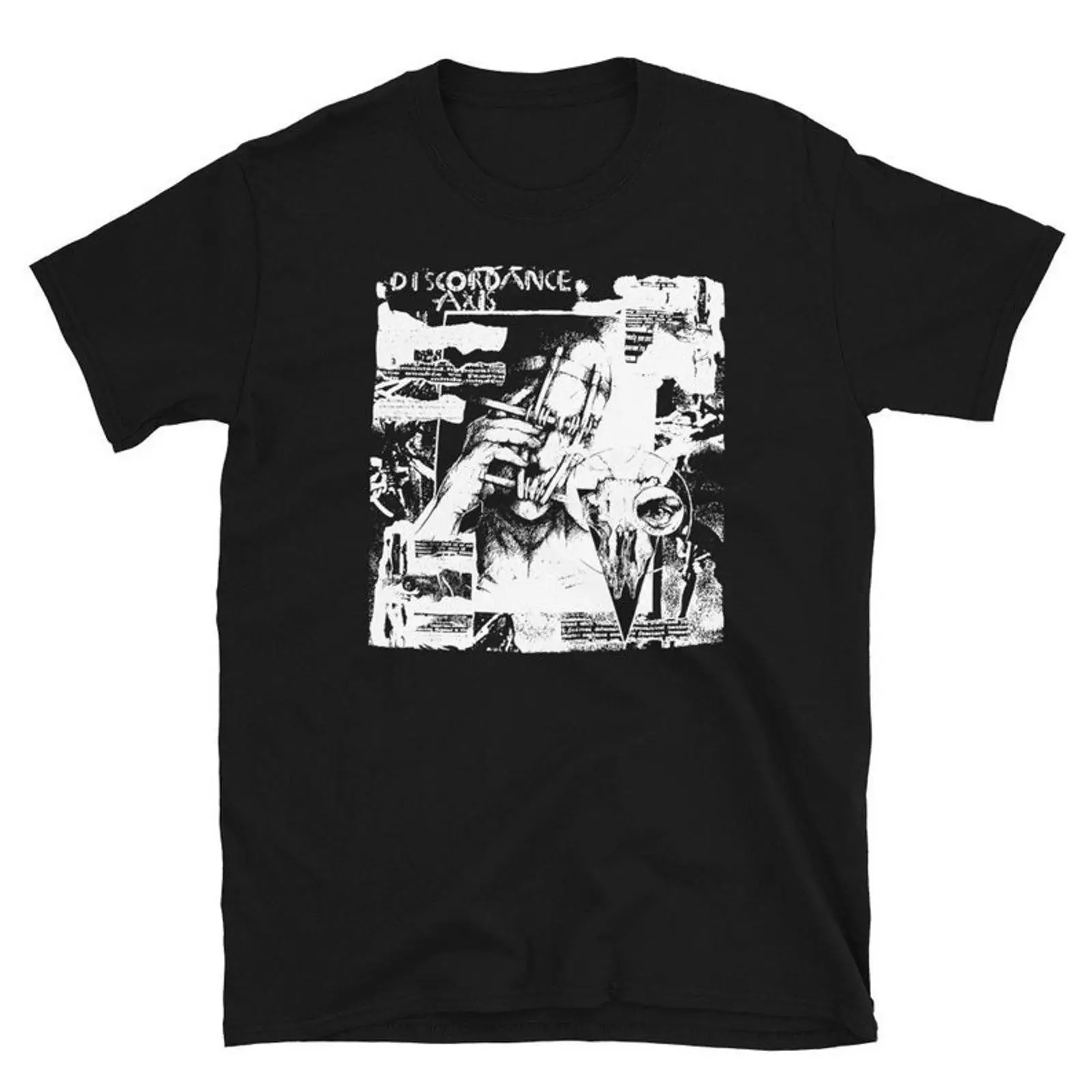 Mens Fashion Discord - Discordance Axis Tişört Gotik Deathrock Goth
