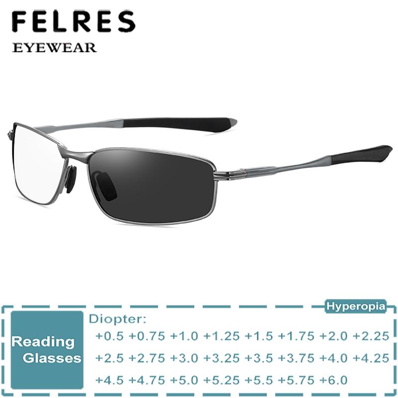 Mens Fashion Discord - Oval Küçük Çerçeve Fotokromik okuma gözlüğü