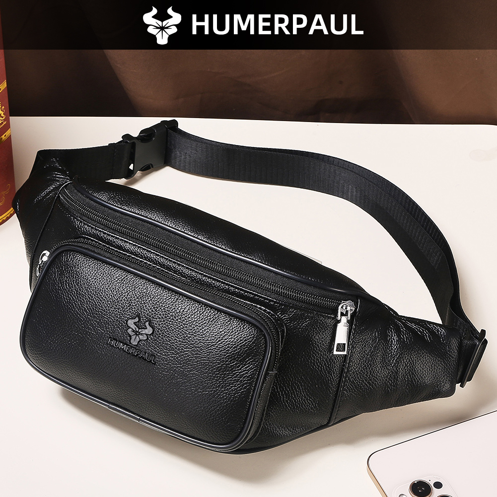 Leather Belt Braided - HUMERPAUL Erkek Bel Çantası Sığır Derisi