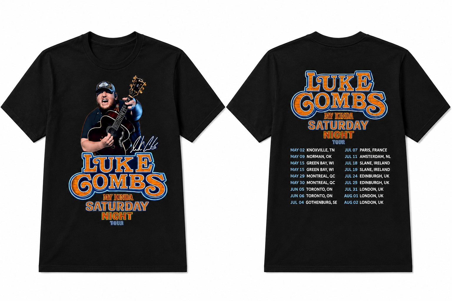 Men'S Fashion Uk - Luke Combs My Kinda Cumartesi Gecesi