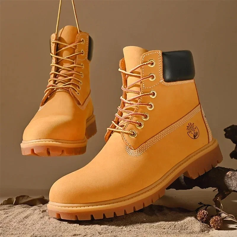 Mens Fashion Chinos - Erkek Botları Yüksek Bilekli Botlar Yüksek