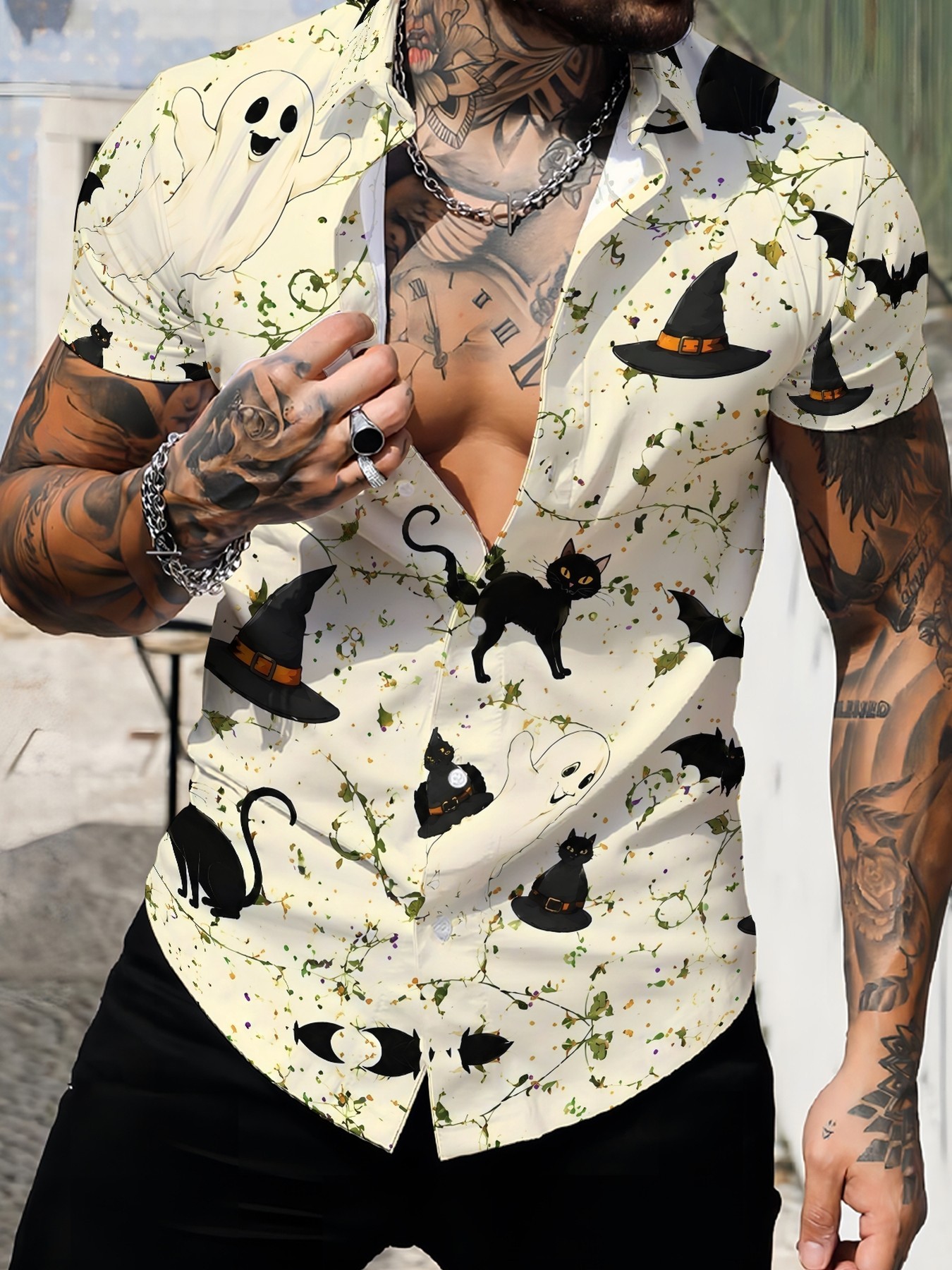 Mens Fashion Vintage - Vintage Cadılar Bayramı Kedi Cadı Şapkası
