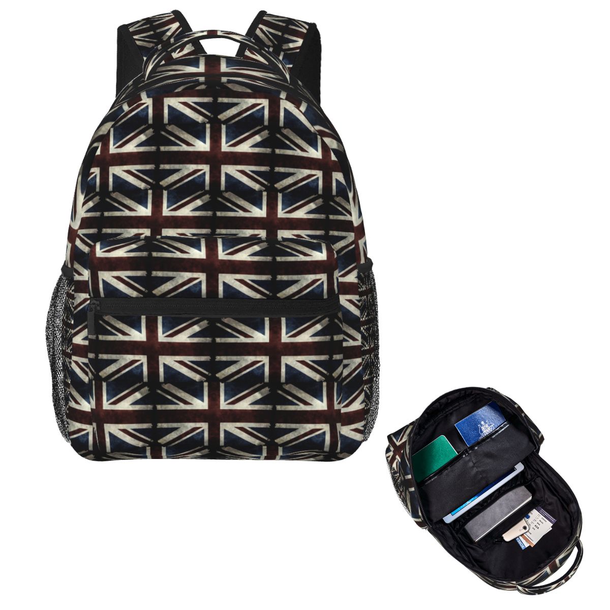 Men'S Fashion Uk - Birleşik Krallık Bayrağı Union Jack Öğrenci