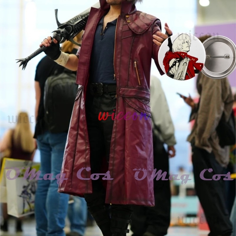 Dante Cosplay Kırmızı Uzun Tre - Trench Coat Men incelemesi ve fiyatı