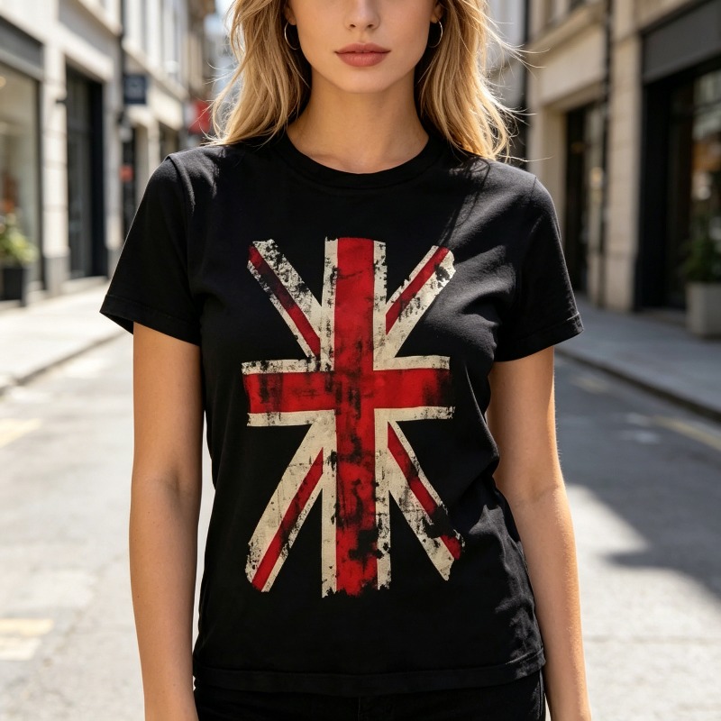 Union Jack Grafik Tişört Vinta - Men'S Fashion Uk incelemesi ve fiyatı