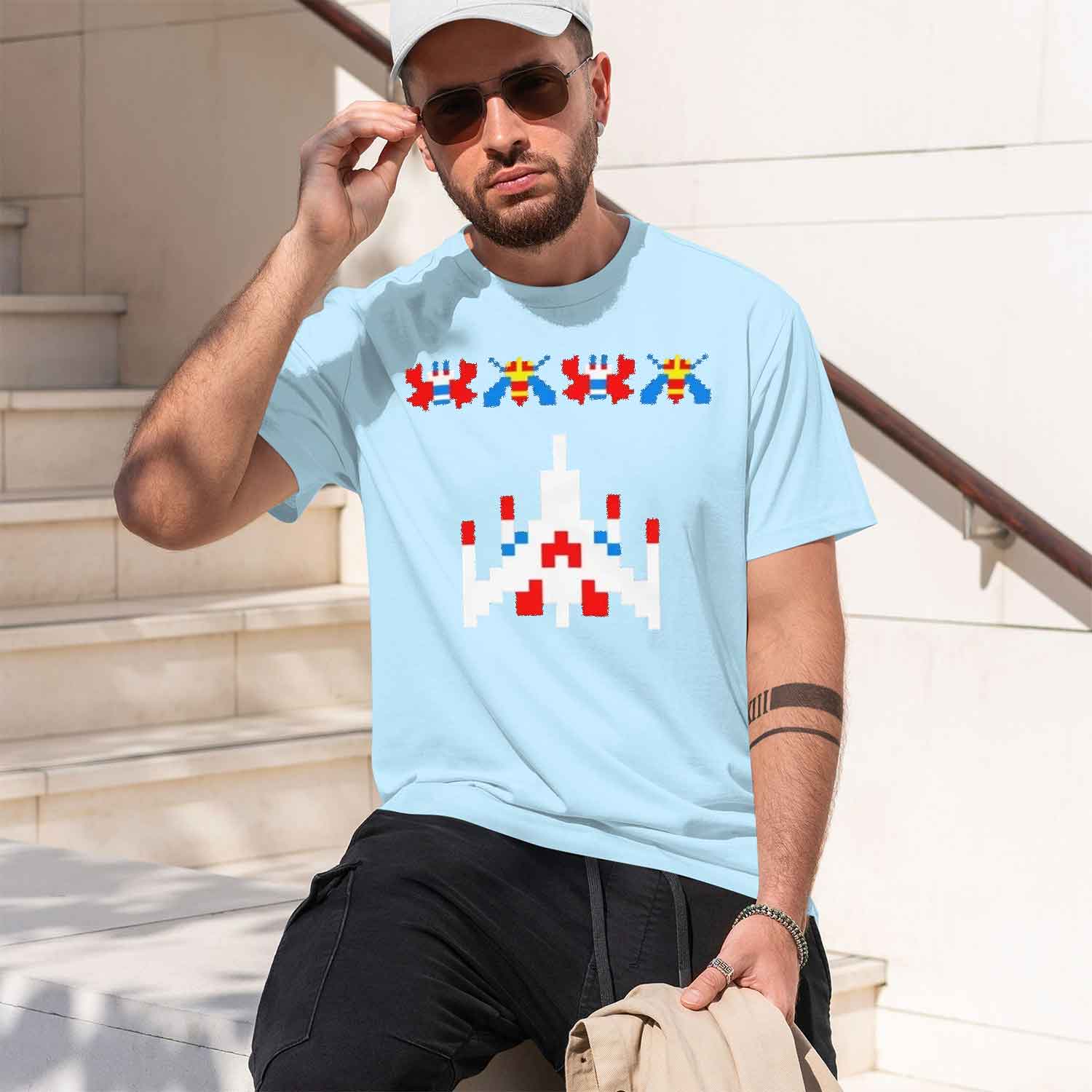 80'ler 70'ler Arcade Galaga Vi - Men'S Fashion 70S incelemesi ve fiyatı