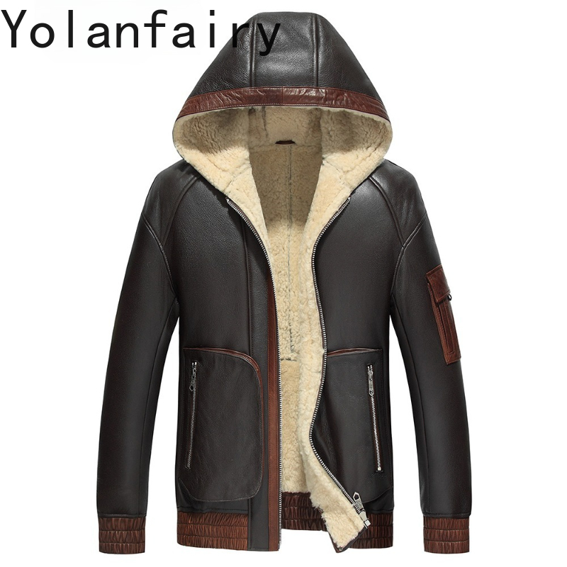 YOLANFAIRY Doğal Yün Kürk Ceke - Men'S Fashion Zipper Jacket incelemesi ve fiyatı