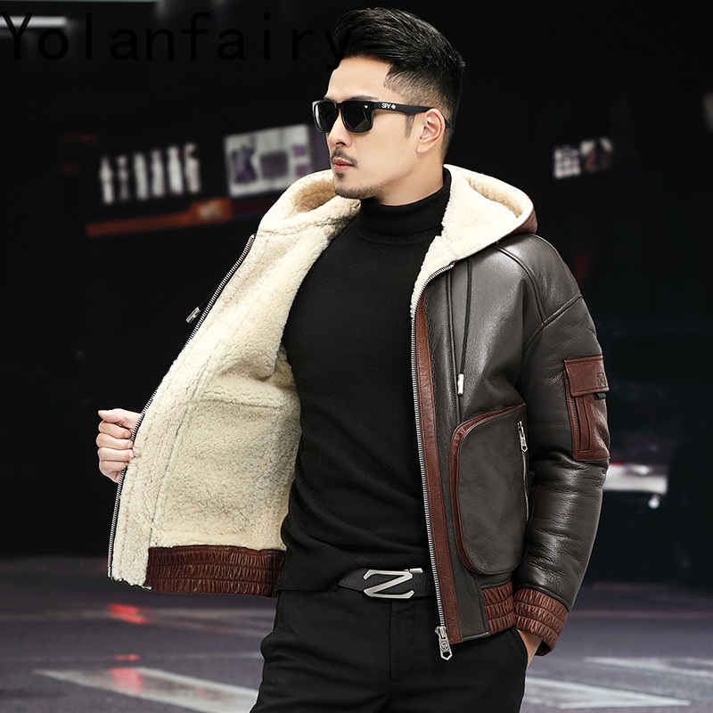 YOLANFAIRY Doğal Yün Kürk Ceke - Men'S Fashion Zipper Jacket incelemesi ve fiyatı
