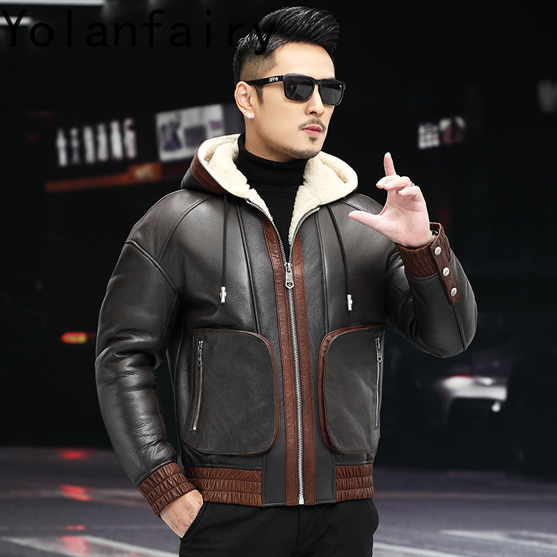 YOLANFAIRY Doğal Yün Kürk Ceke - Men'S Fashion Zipper Jacket incelemesi ve fiyatı