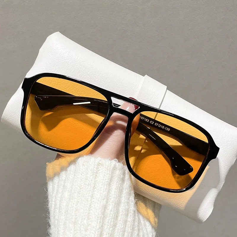 Kare Çift Köprülü Güneş Gözlüğ - Men'S Fashion Glasses incelemesi ve fiyatı