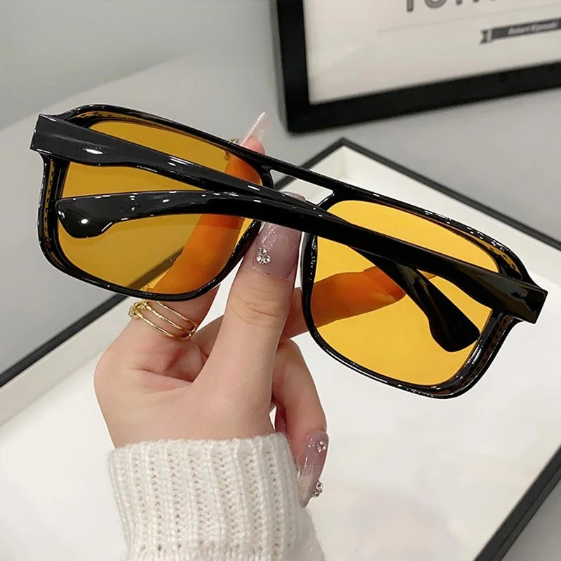 Kare Çift Köprülü Güneş Gözlüğ - Men'S Fashion Glasses incelemesi ve fiyatı