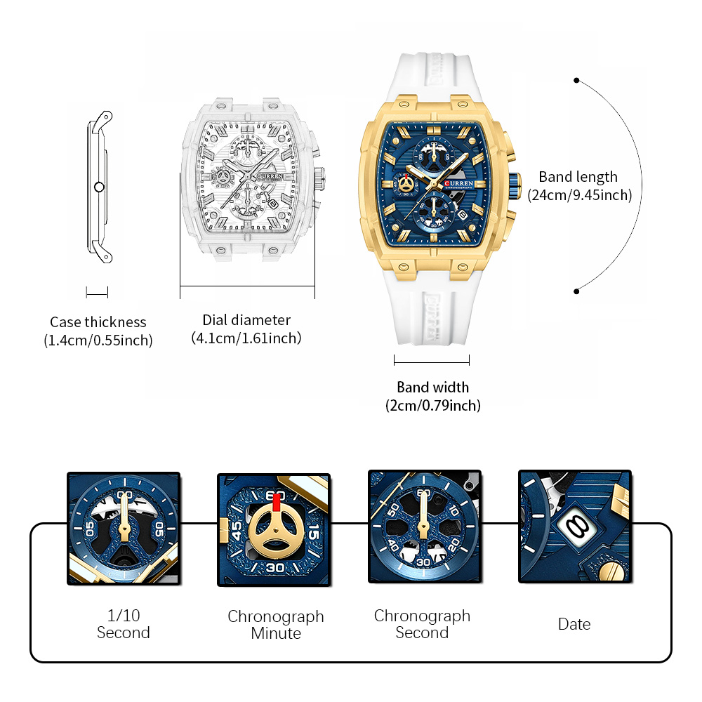 CURREN Lüks Vintage Erkek Spor - Mens Fashion Watch incelemesi ve fiyatı