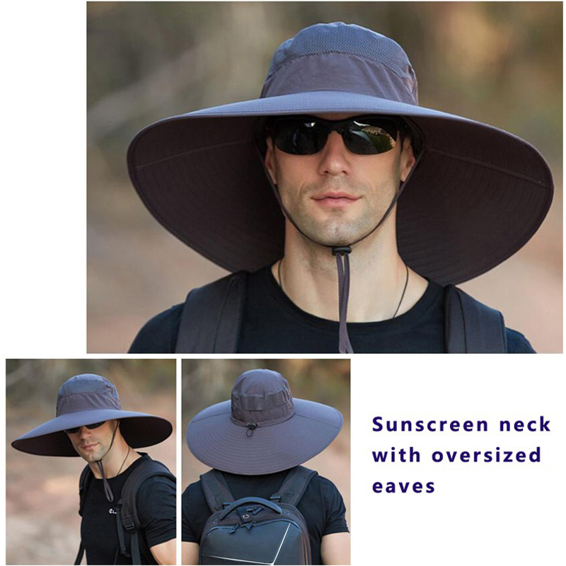 Sıcak erkek 15CM büyük geniş a - Mens Fashion Bucket Hat incelemesi ve fiyatı