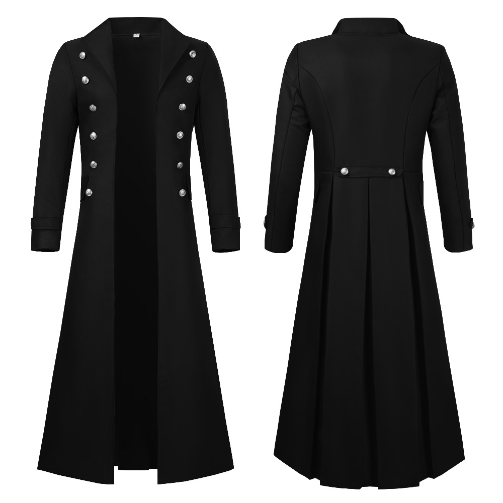 S-2XL Büyük Beden Erkek Gotik  - Trench Coat Men incelemesi ve fiyatı