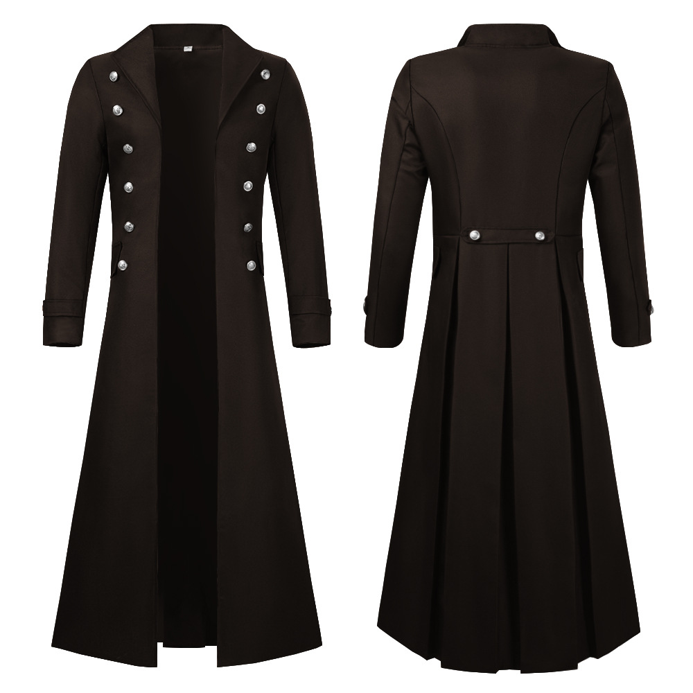 S-2XL Büyük Beden Erkek Gotik  - Trench Coat Men incelemesi ve fiyatı