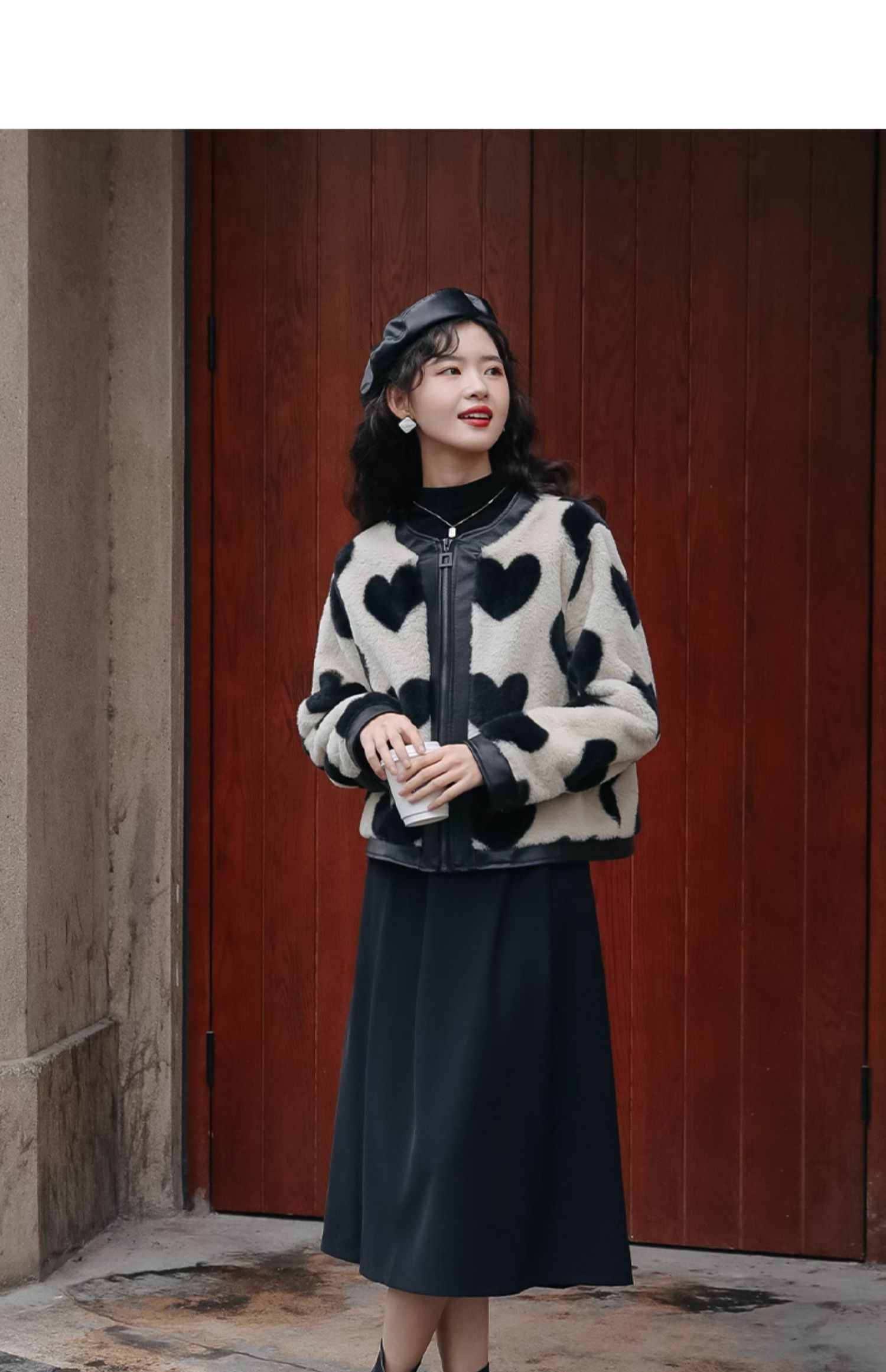Kadınlar İçin Kuzu Yünü Ceket, - Harrington Jacket incelemesi ve fiyatı