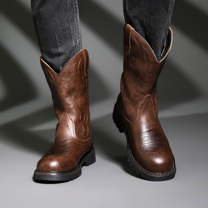 Moda Erkek Kovboy Çizmeleri Ye - Mens Fashion Vintage incelemesi ve fiyatı