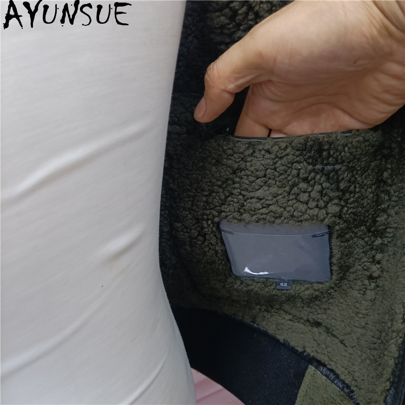 AYUNSUE Sıcak Doğal Kürk Ceket - Men'S Fashion Zipper Jacket incelemesi ve fiyatı
