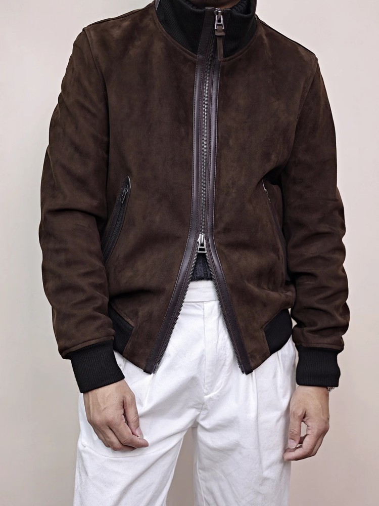 Erkek Hakiki Deri Ceket Standı - Bomber Jacket Men incelemesi ve fiyatı