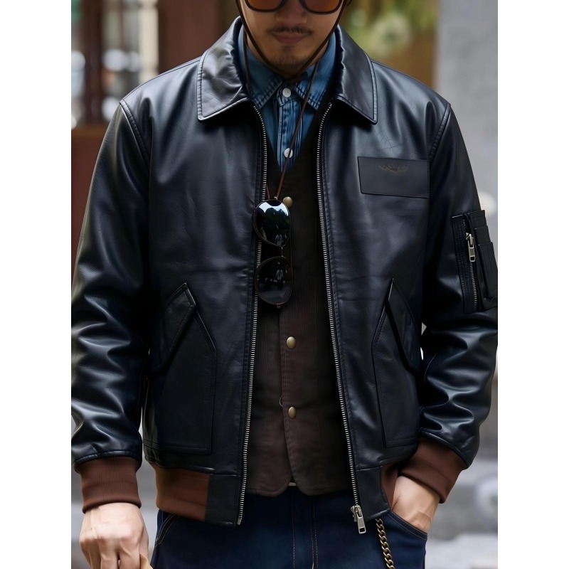 45P Vintage Aviator Uçuş Ceket - Bomber Jacket Men incelemesi ve fiyatı
