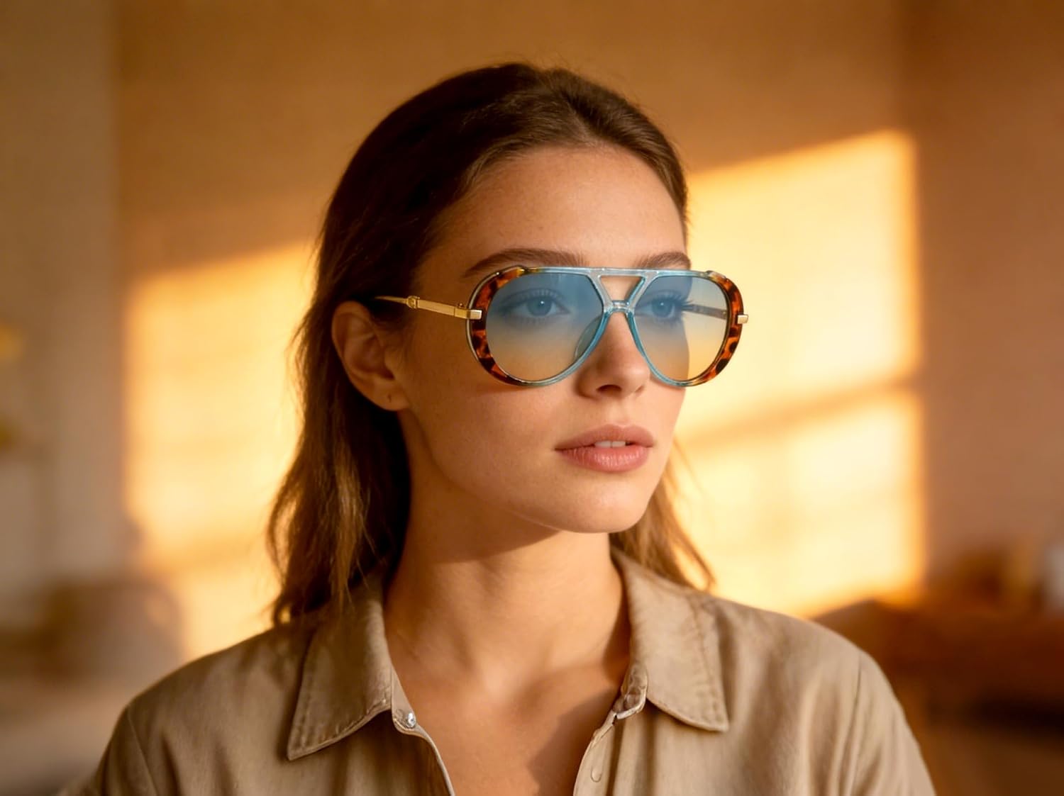 KENBO Retro Altın Aviator Güne - Men'S Fashion 70S incelemesi ve fiyatı