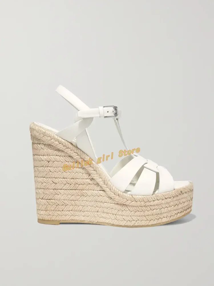 Takozlar platformu örgü sandal - Leather Belt Braided incelemesi ve fiyatı