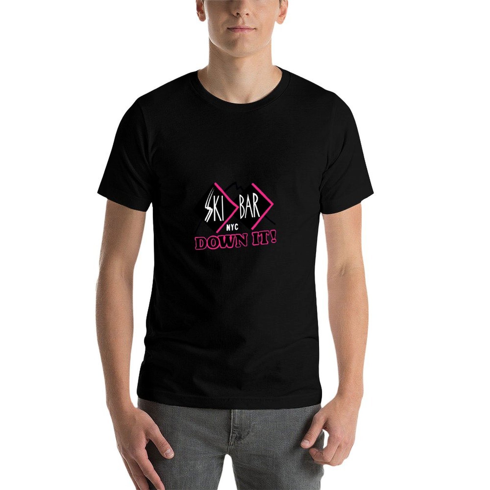 Ski bar nyc T-Shirt Moda Sade  - Men'S Fashion Nyc incelemesi ve fiyatı