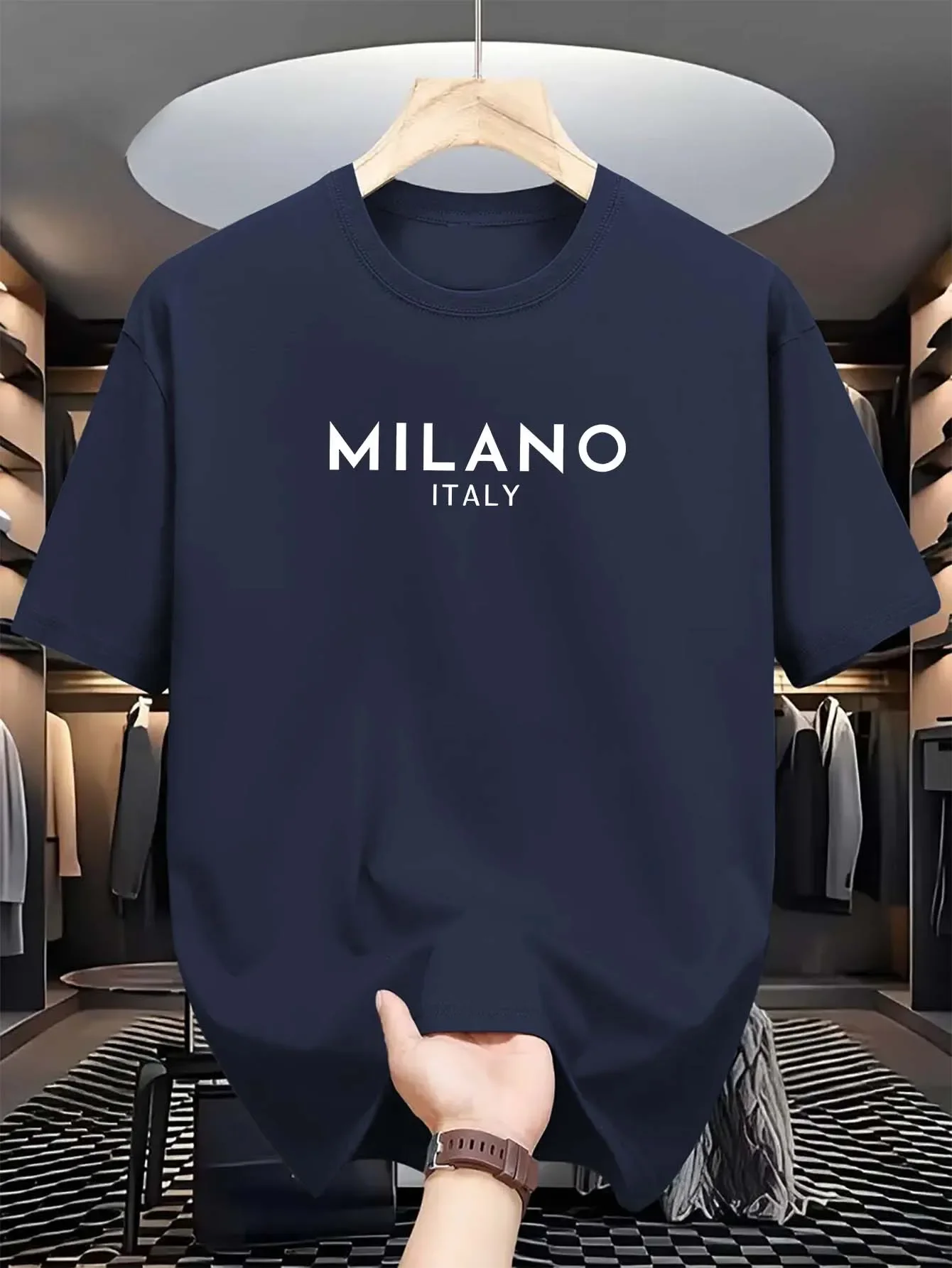 Milan İtalyan Yuvarlak Yaka Ba - Milan Men'S Fashion incelemesi ve fiyatı