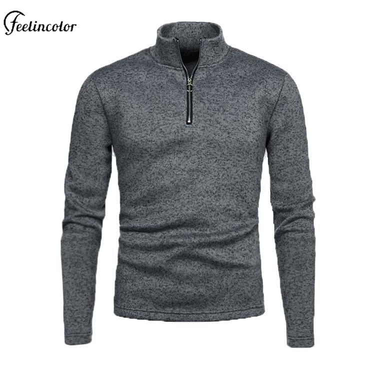 Erkekler Heathered Gri Çeyrek  - Mens Fashion Quarter Zip incelemesi ve fiyatı